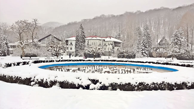 banja koviljaca zima fontana sneg Kraljevska banja čuva turističku krunu