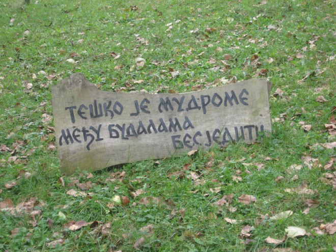 tesko je mudrome medju budalama besediti tesko je mudrome medju budalama besediti