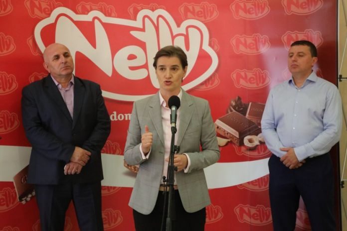 Brnabić: Ključ razvoja cele zemlje leži u fabrikama konditorskih proizvoda