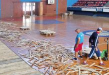 POČELA ZAMENA PARKETA U HALI SPORTSKOG CENTRA „LAGATOR“