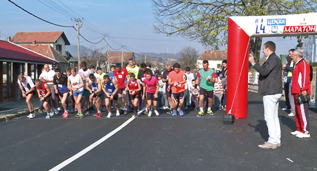 ODRŽAN 24. CERSKI POLUMARATON: Pobednik Miloš Dajević
